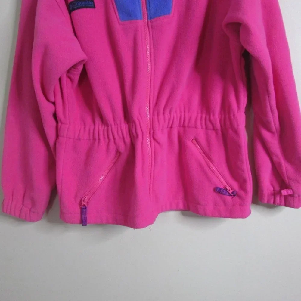 Columbia Girls Jacket 14 16 Pink Fleece Zip